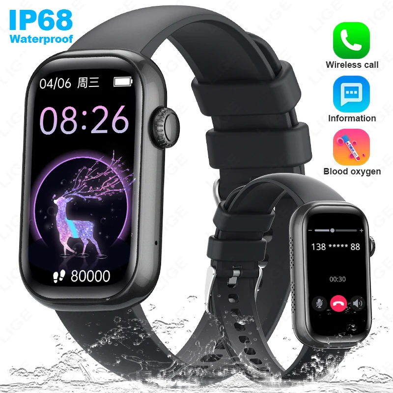 

2025 New Men Women Bluetooth Call Music Lightweight Smartwatch Waterproof Heart Rate Health Sports Fitness Smart Bracelet Watch