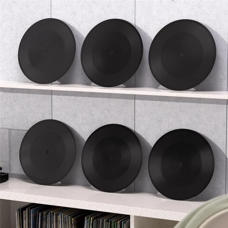 

A27F-6 шт., украшения для пластинок, настенные виниловые пластинки 70-х годов и рулон, музыкальные украшения для вечеринки для дискотеки, дня рождения, музыкальной тематической вечеринки