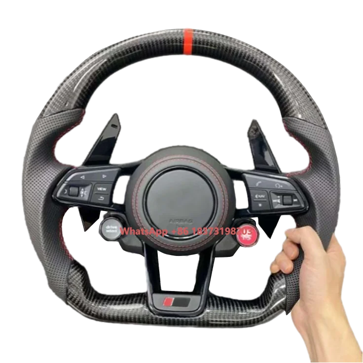 

Car Upgrade High Performance Carbon Fiber Steering Wheel for Audi RS3 RS4 RS5 RS6 RS7 S3 S4 S5 S6 S7 2012-2016
