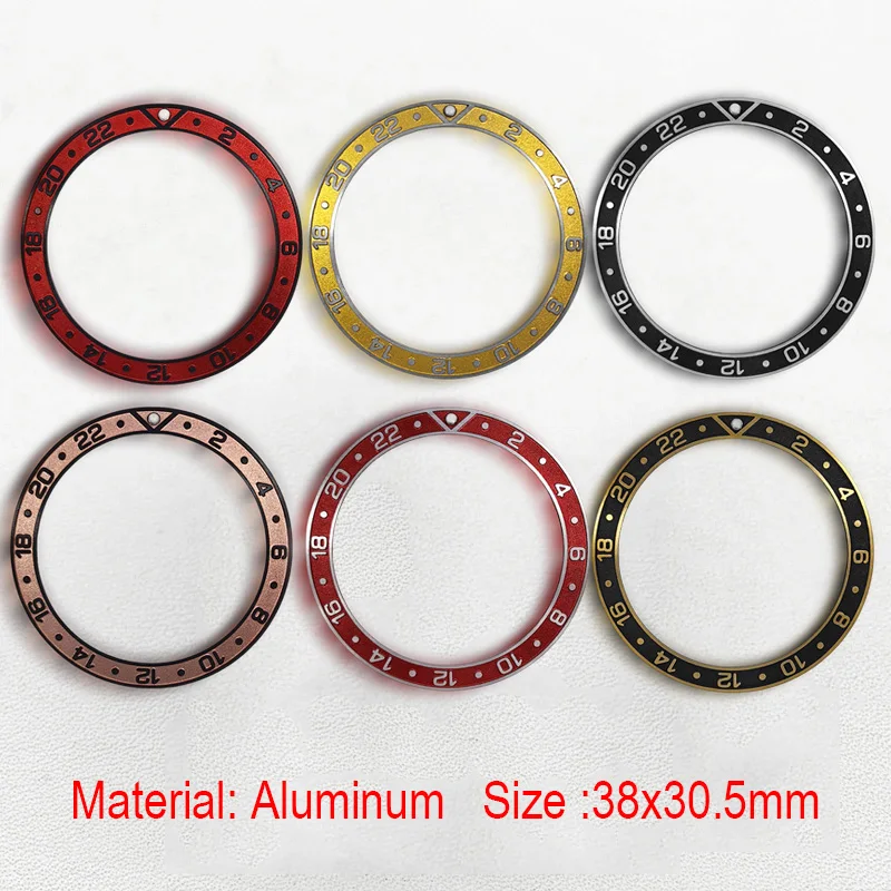 

Mod 38mm*30.5mm Sloped Aluminium Bezel Insert Fits SKX007 SKX009 SKX011 SRPD Watch Case for Men Diving Watch Replace Parts