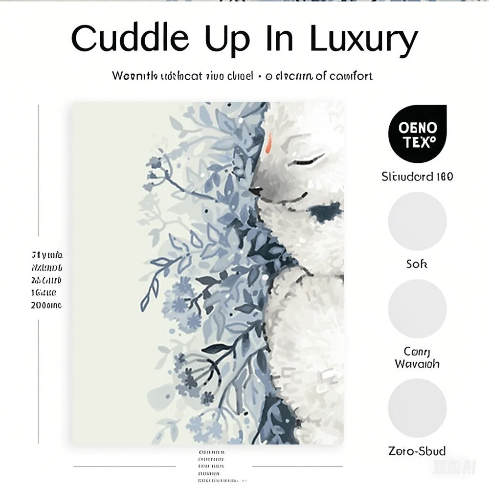 Sciarpa Polar Slumber Ditto, coperta delicata sulla pelle, cobijas e soffice coperta