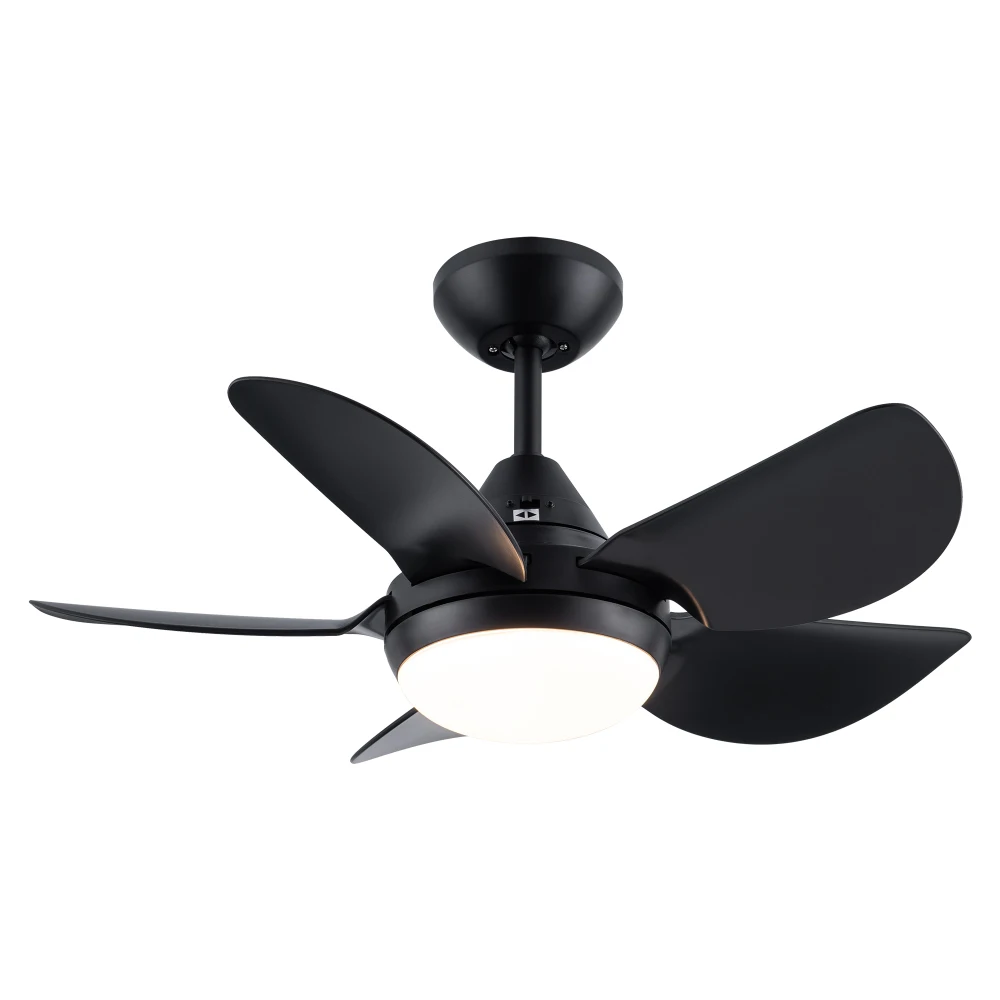 30 in Intergrated LED Ceiling Fan Lighting with Black ABS Blade for Living Room,Kitchen and Bedroom Stylish Ceiling Fan Lights