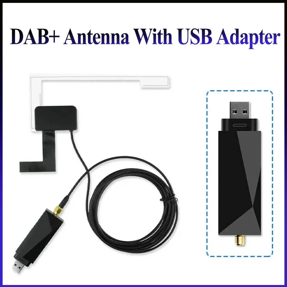 

DAB + Antenna With USB Adapter Android For Car Radio GPS Stereo Receiver Player Universal