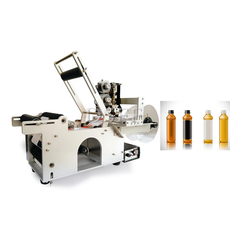 Automatic Labeling Machine Water Bottle Circular Can Positioning Label Pasting Machine Date Printing