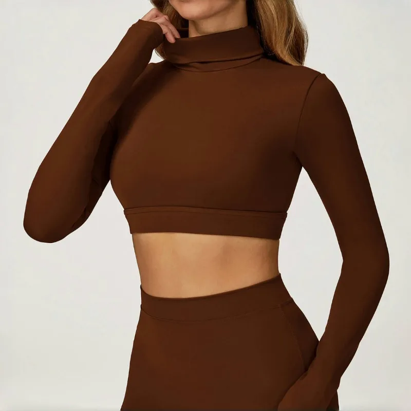 

Women's Brushed Yoga Top with Hollowed Out Beautiful Back Tight Fitting Casual Top Outdoor Sports Running Fitness Suit