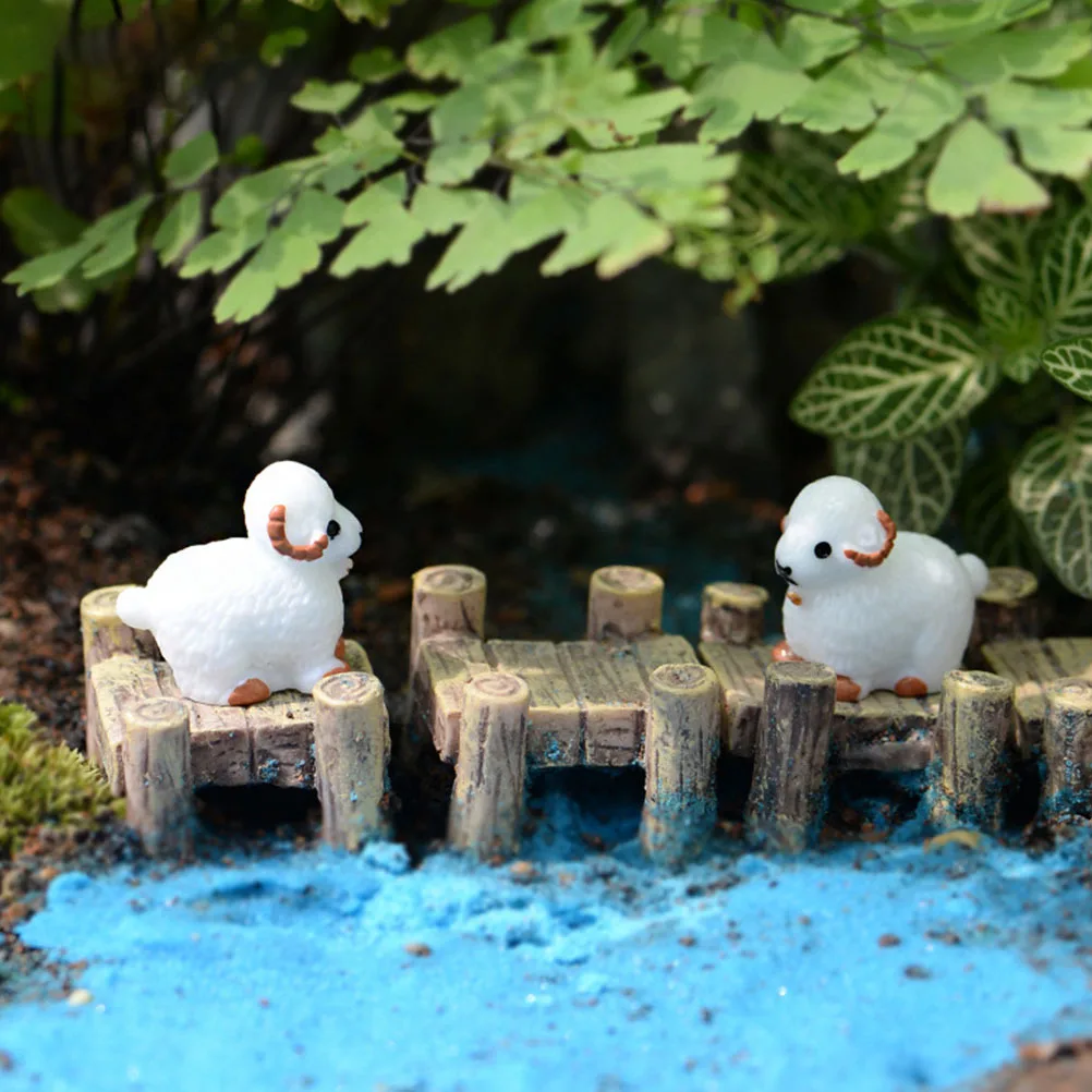 

12Pcs Realistic Sheep Mini Decor for Succulent Plant Arrangement Bonsai Garden Ornament Micro Landscape Design