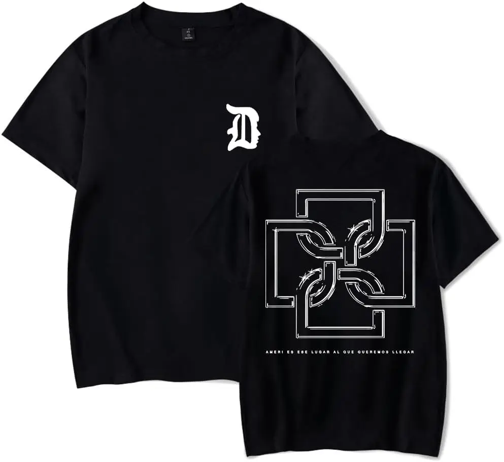 Футболка Duki Merch с коротким рукавом, повседневная футболка с принтом для мужчин и женщин, уличная одежда, футболка