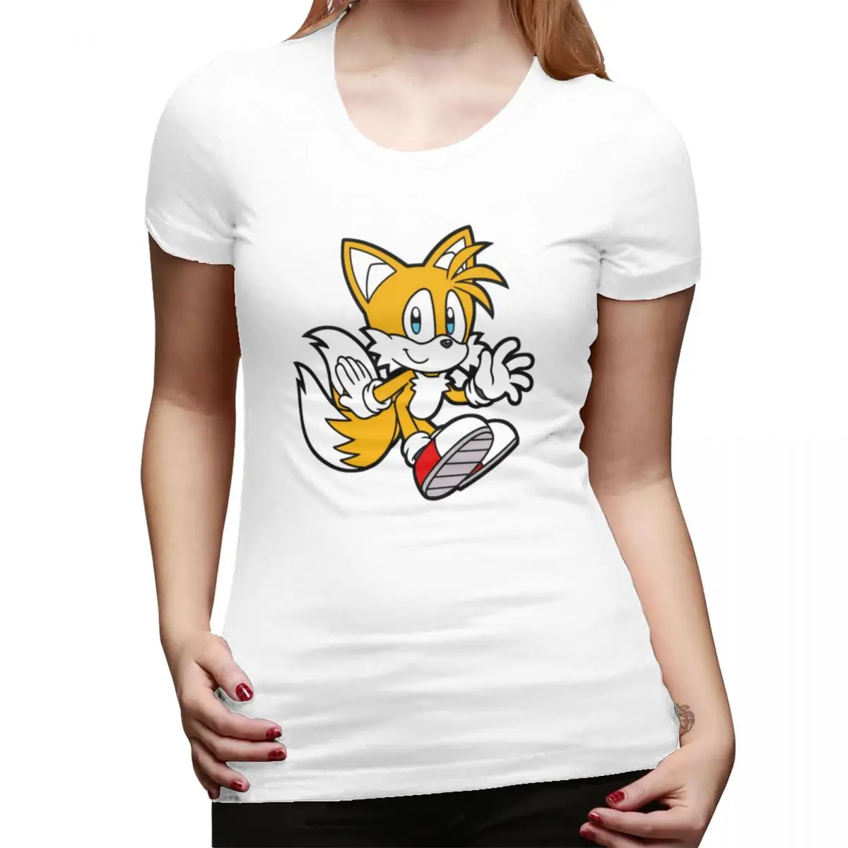 マイルズ・テイルズ・プロワー Tシャツ 女性用 クルーネック ストリートウェア Tシャツ レディース 半袖 夏服 トップス