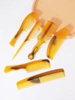 Double sided comb, pointed tail comb, heat-resistant comb, handle comb, daily hair care, special for real hair wigs