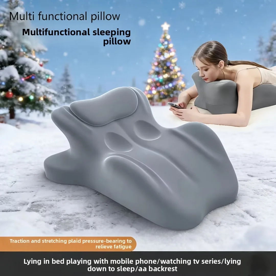 

Wedge Pillow, Conforms To Ergonomics Supports Back Neck and Legs, Relieves Acid Reflux Prone Sleeping Pillow Close-Fitting