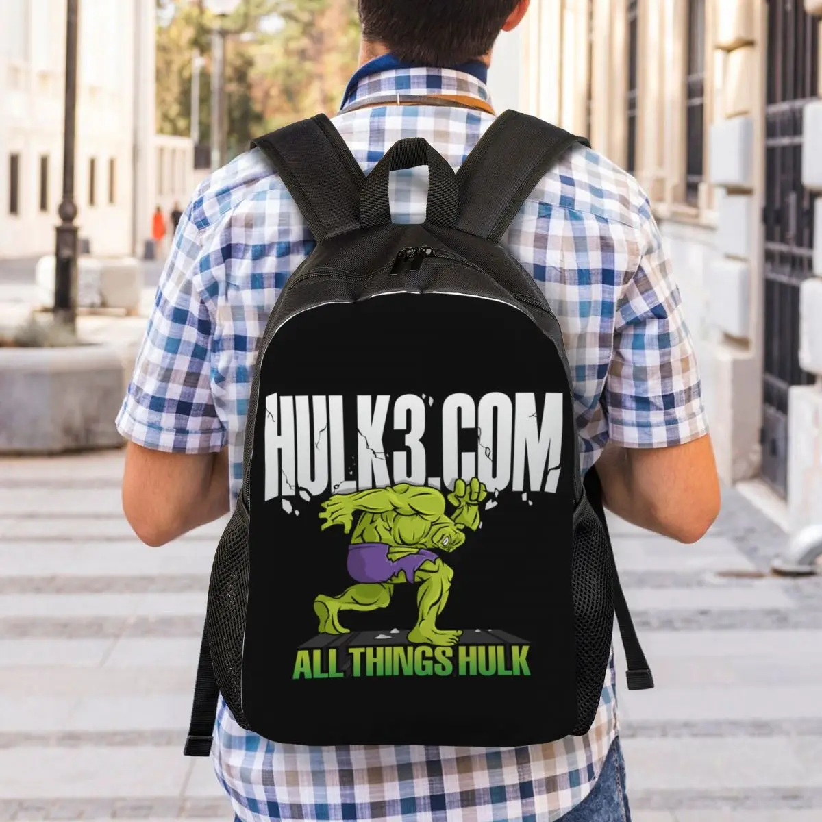 Personalized Superhero Hulk Backpacks Men Women Fashion Bookbag for College School Bags