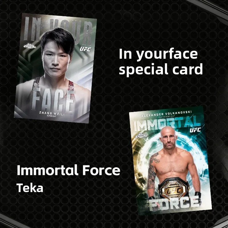 Topps Chrome Official UFC MMA Trading Cards Zhang Weili Auto Exclusive Refractor Rookie RC Collectible Cards for UFC MMA Fans - view 5