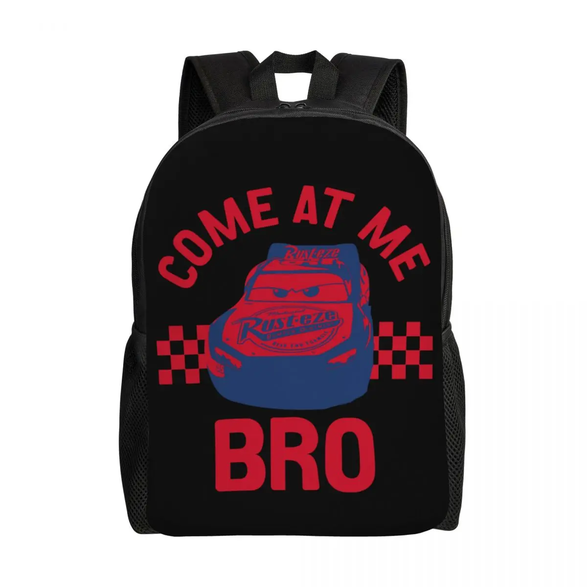 

Custom Lightning McQueen Laptop Backpack Women Men Basic Bookbag for College School Student Sassy Rust Bags