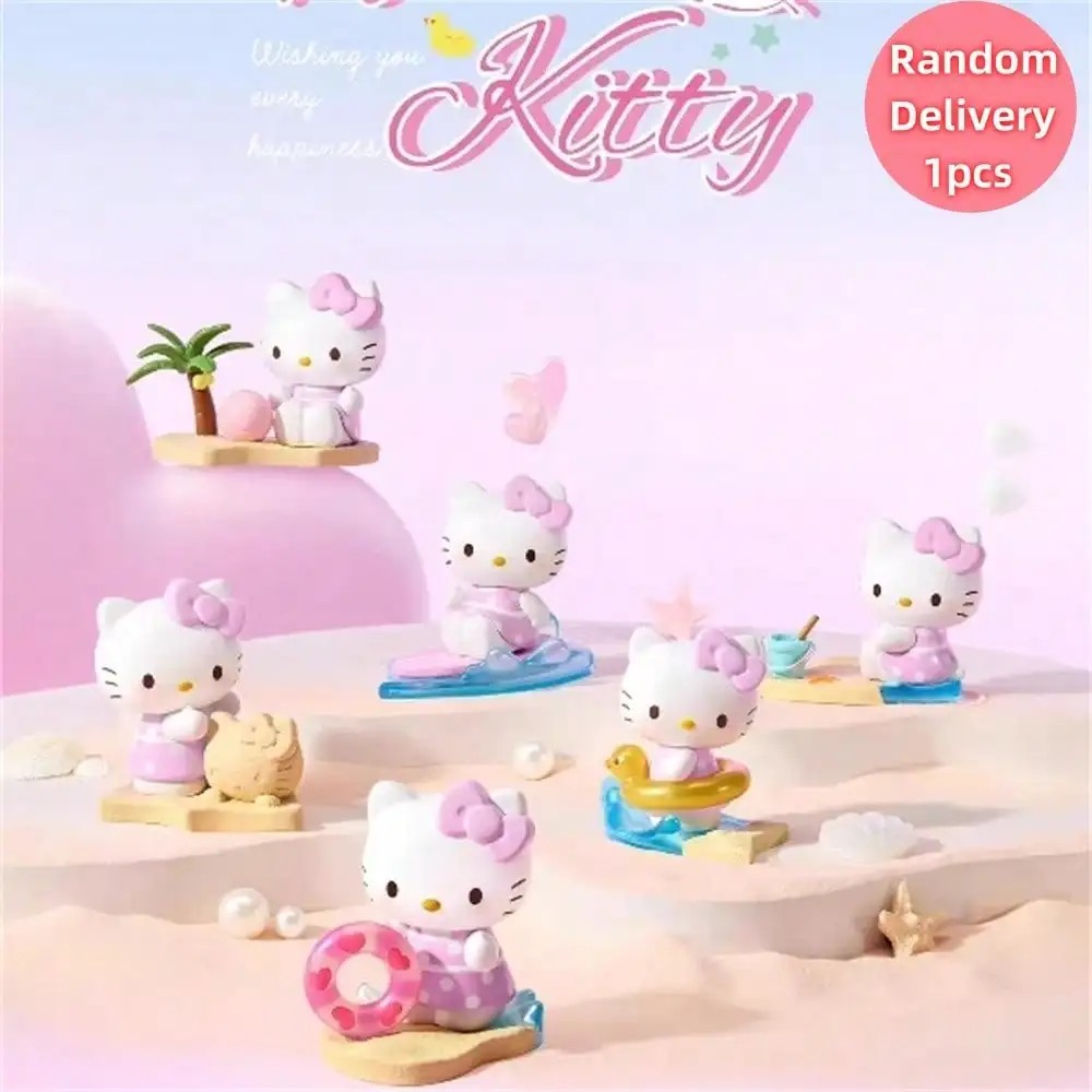 

Sanrio HELLO KITTY Heartwarming Holiday Series Blind Box Cute Anime Cartoon Collection Desktop Decor Fashion Toy Gift Random 1PC