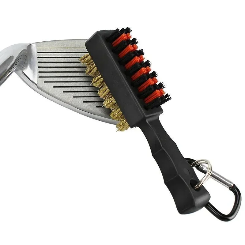 Portable Dual Sided Golf Club Brush, Lightweight Groove Cleaner for Irons, Balls and Shoes