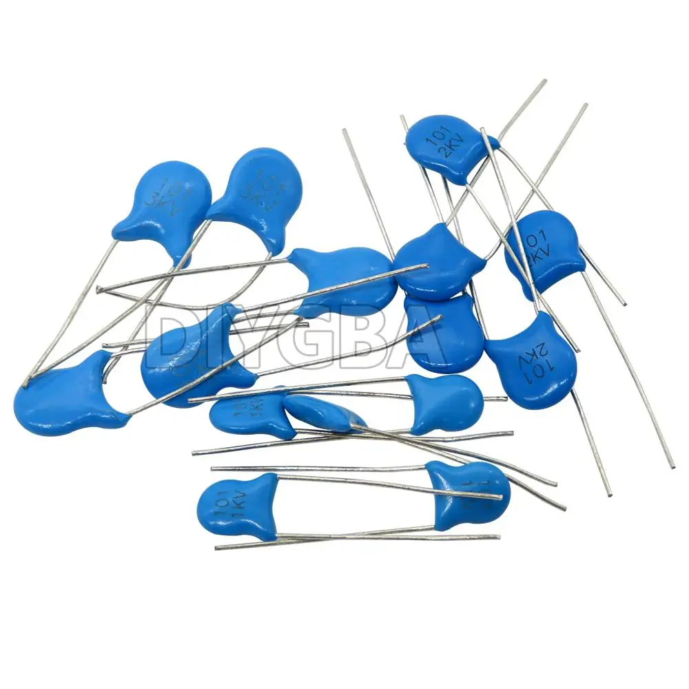 مكثف سيراميك عالي الجهد ، 1KV ، 2KV ، 3KV ، 5PF ، 30PF ، 47PF ، 56PF ، 100PF ، 220PF ، 1NF ، 2.2NF ، 3.3NF ، 4.7NF ، 10NF ، 100NF ، ، من من من من من 50