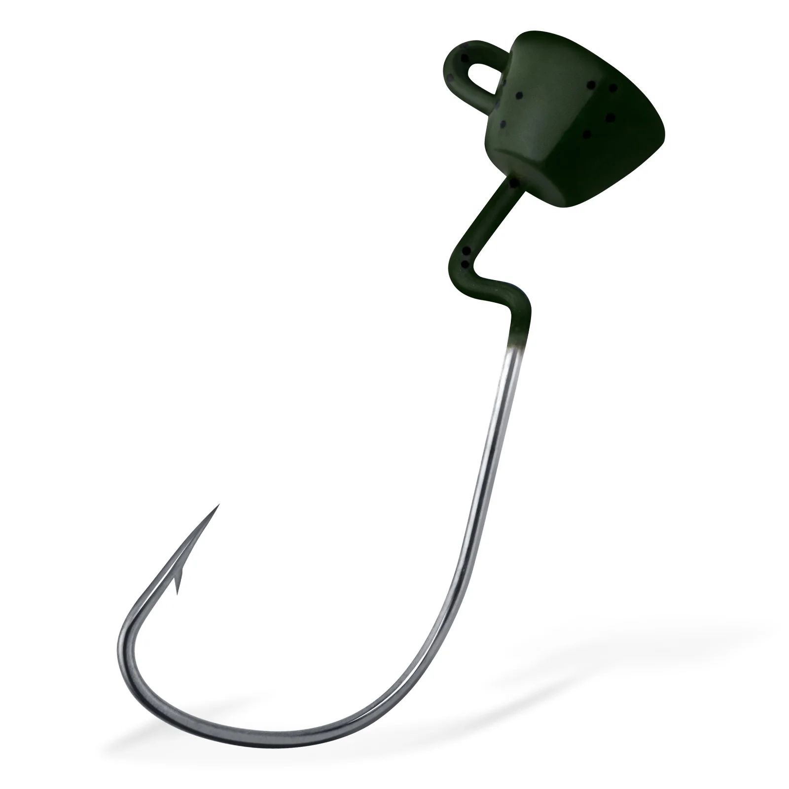 Jig Heads Ned Rig con púas para vinilo, vástago largo