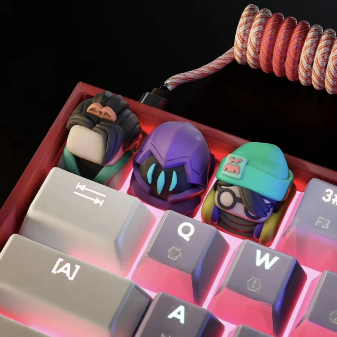 

VALORANT Creative Keycaps Gekko Jett Cute cartoon keycaps