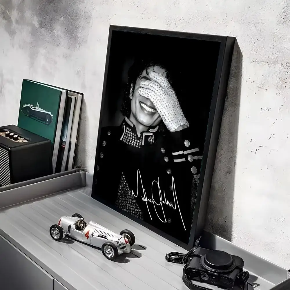 M-Michael J-Jackson Singer Poster-Aufkleber, Gemälde, Wandbild, HD-Wandaufkleber für Schlafzimmer, Wohnzimmer, Zuhause, selbstklebend, Dekor, Geschenk