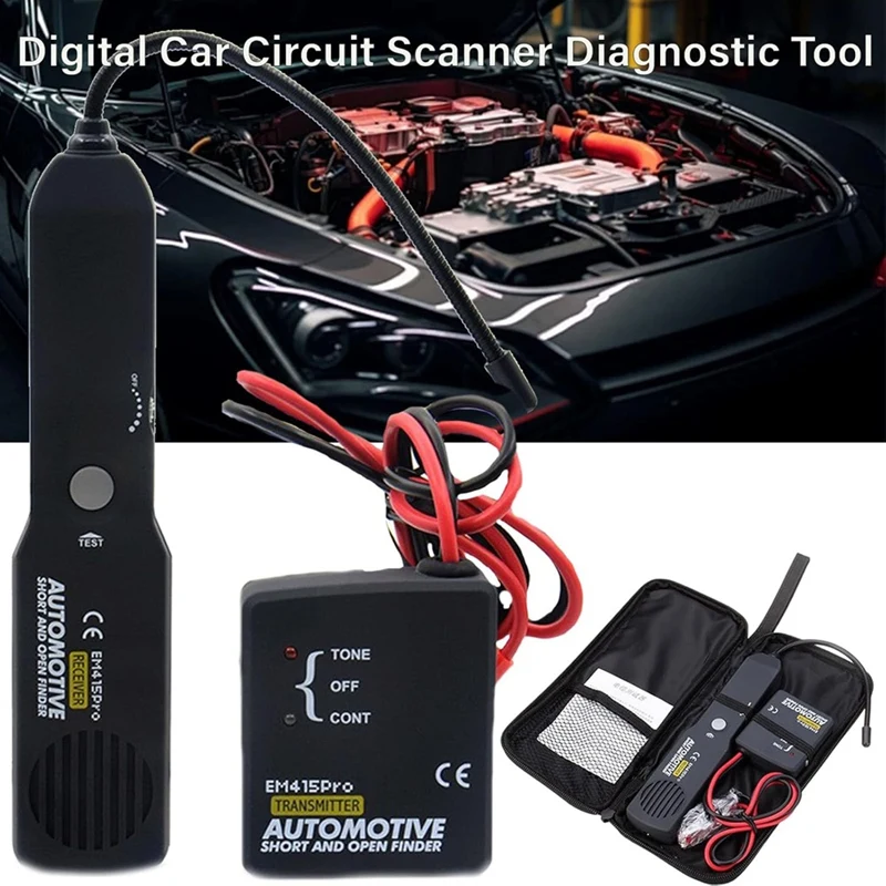AA49 ケーブルトラッカー電気、自動車電気オープン&ショートファインダー回路テスター、6-42V デジタルスキャナー診断ツール