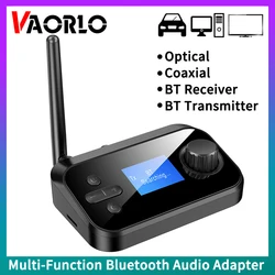 Multi-Function Bluetooth Audio Transmitter Receiver 3.5mm AUX Optical Coaxial Stereo Wireless Adapter DAC Converter For TV PC