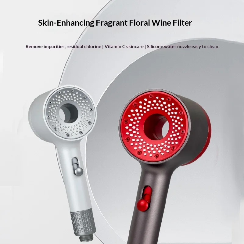 Household Pressurized Aromatherapy Shower Head, Skin Care Fragrance Filter Nozzle, Beauty Nourishing Shower Head