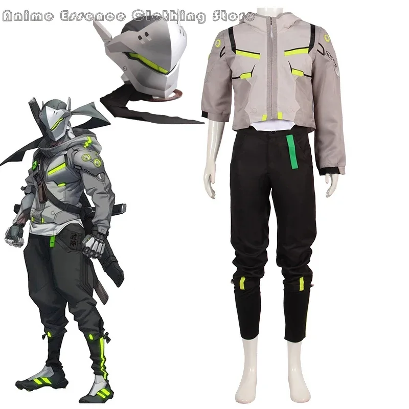 Game Overwatch Genji Cosplay Costumes Adult For Men Women Uniform Overwatch Genji Cosplay Outfits Halloween Carnival Costume