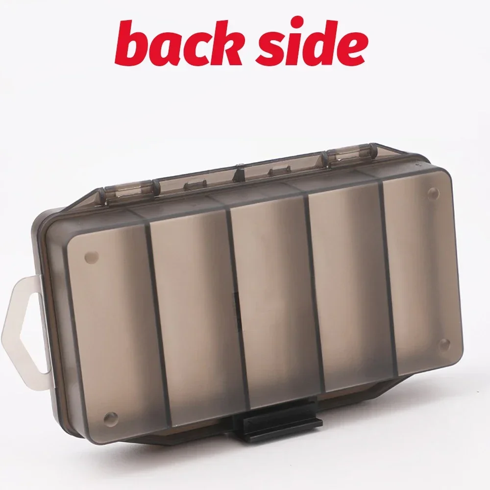 صندوق معالجة الصيد المحمول 5 مقصورات حاوية الفضاء الطعم هوك والعتاد أداة التقييمات صناديق Pesca S M L حامل تخزين