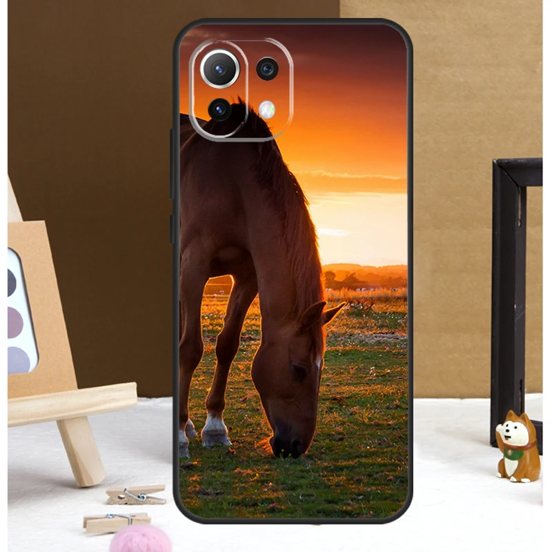 Horse Animal Case For POCO X6 Pro M6 X5 X3 Pro M5s F3 F5 Xiaomi 14 13 Ultra 12 Lite 11T 12T 13T Pro Cover