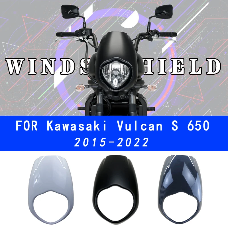 

For Kawasaki vulcan S650 Windscreen Smoke Fairing Wind Deflector vulcan s650 Accessories 2015-2021 For Kawasaki S 650 Windshield