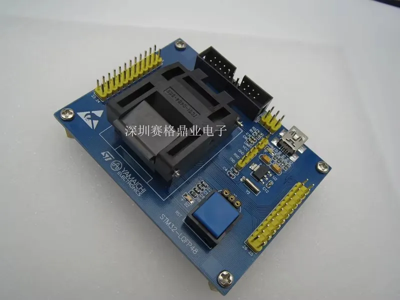 Original ST IC Test Seat STM32 STM32F STM32L Burning Programm QFP48 Socket Adapter