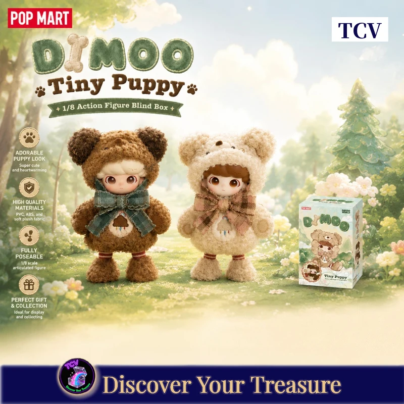

Tcv Popmart Dimoo Tiny Puppy 1/8 Scale Articulated Figure Collectible Model Toy Gift For Anime Lovers And Collectors Cute Desk