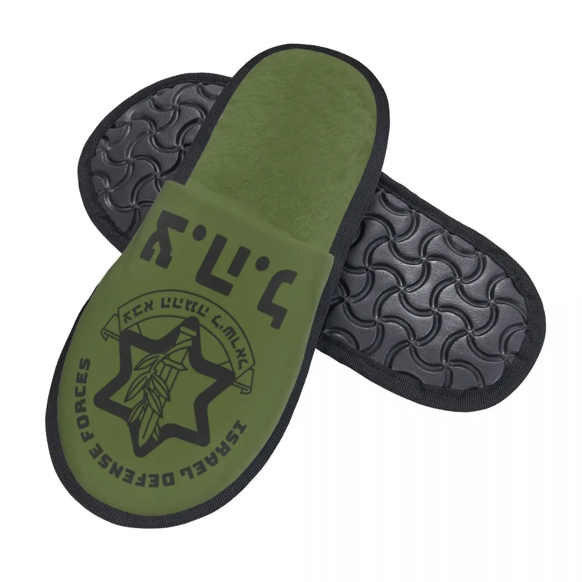 IDF Israel Defense Forces House Slippers Women Soft Memory Foam Military Army Slip On Hotel Slipper Shoes