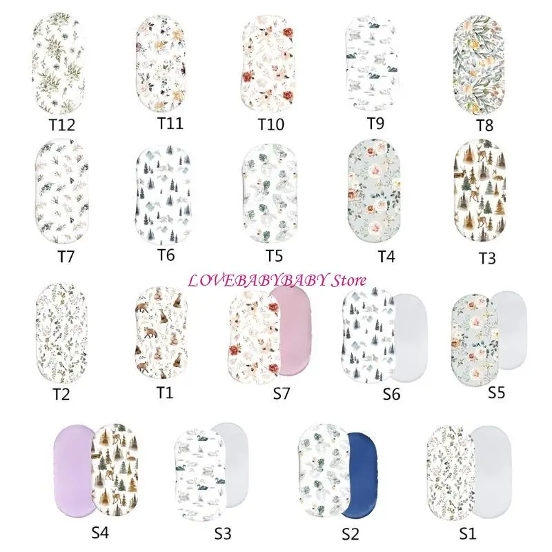 Sábanas infantiles ajustadas para bebés Cuna cambiante colchón manga manga protectores cubierta manga