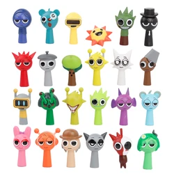 24pcs/Set Mini Sprunki Action Figure Toy Cartoon Movie Sprunki Wenda Model Doll Figurines Gift
