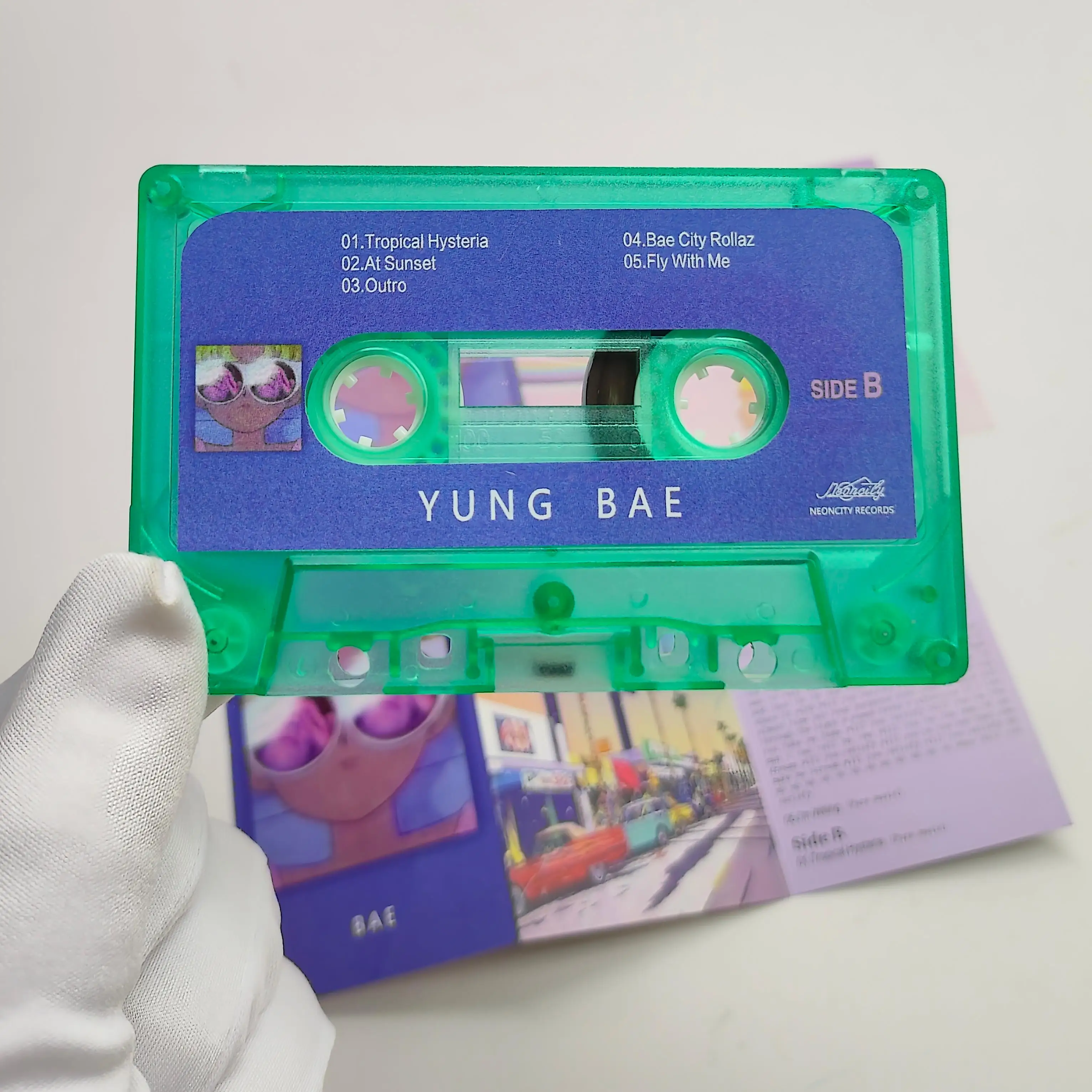 Vaporwave City Pop YUNG BAE Dallas Cotton Music Tape Bae Album Cassette Cosplay Walkman Recorder Car Party Music Soundtracks Box