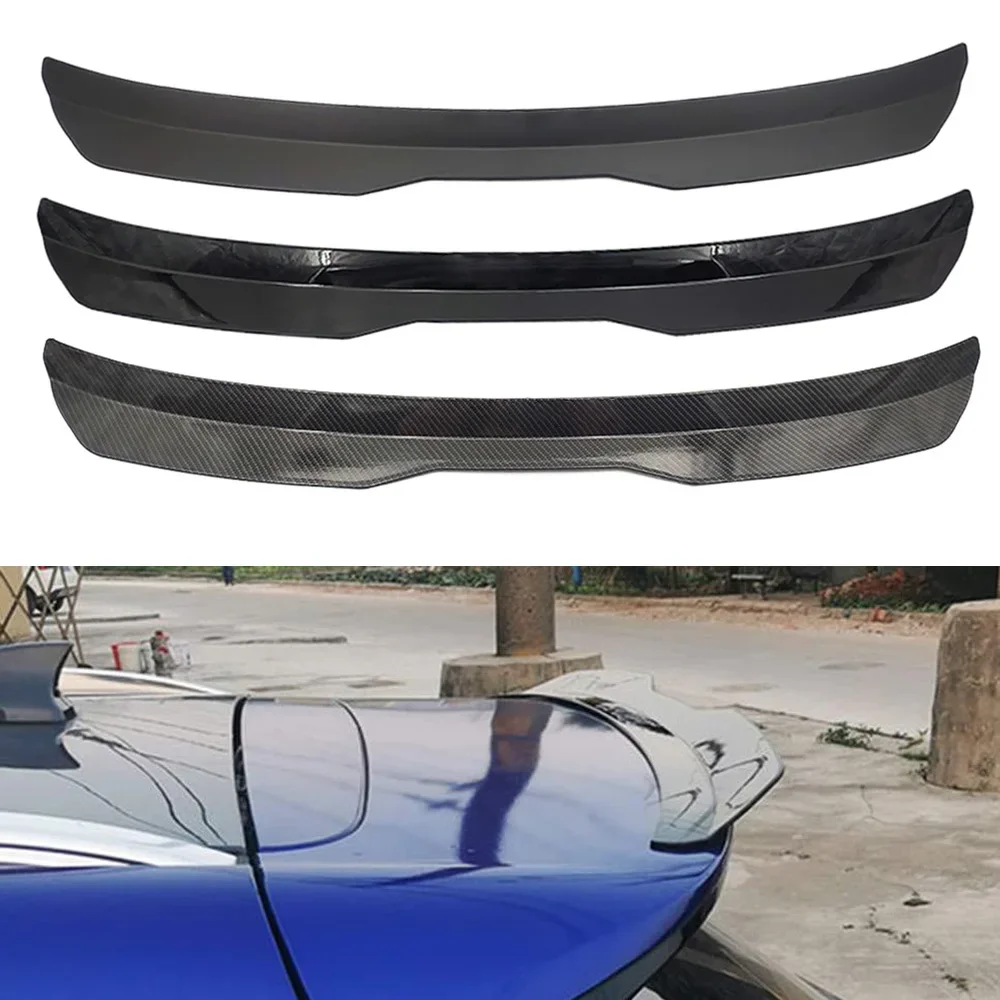 Universal Car Rear Roof Lip Spoiler Wing Spoiler Rear Roof Lip Spoiler Wing ABS Decoration Strips Fit Hatchback Car