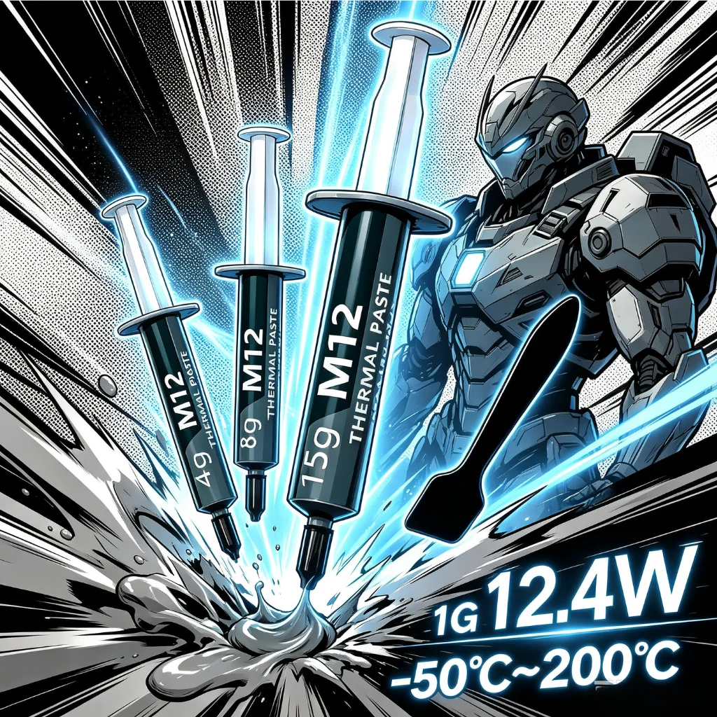 M12 Thermal Paste 12.4W/mK Hig - Thermal Paste ulasan dan harga