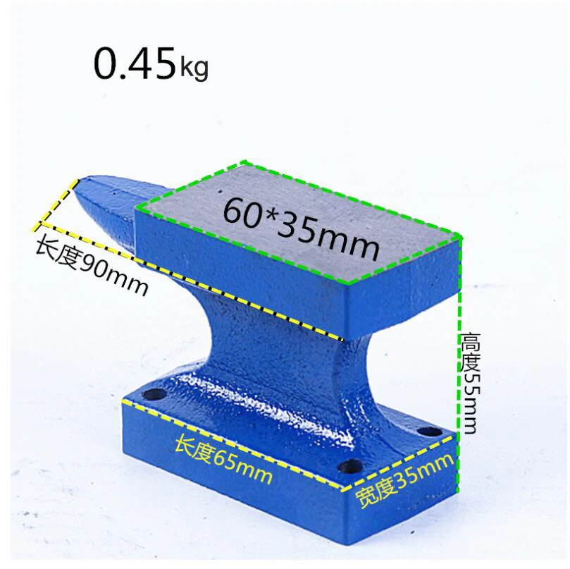 Mini Horn Amboss geschmiedetes Eisen Amboss Amboss Gusseisen Hobby Amboss Metallformwerkzeug Schmied Forge Kit Schmuckherstellung