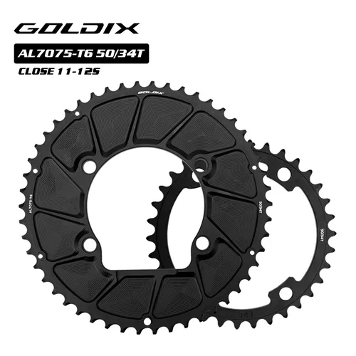GOLDIX 110BCD 2X piñón AERO de doble plato para SHIAMNO DURA-ACE R9200 ULTEGRA R8100 105 R7100 11S 12S plato de 4 pernos