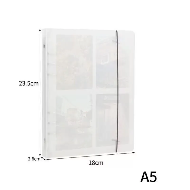 6 Ringband Cover 4 Pocket Bindmiddelen Trading Card Album Houder Collectie Mappen Fit voor YuGiOh MTG TCG Game Sport kaarten foto