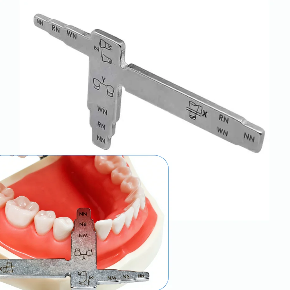 Dental Implant Measuring Ruler T-Shape Measuring Gauge Interdental Distance Implant Locating Cliper Dentistry Tools