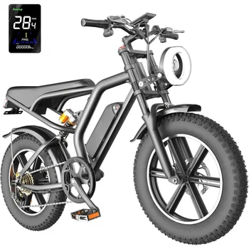 Image Electric Bike, 20 inch Fat Tire Ebike with 1000W Motor 48V13Ah/15Ah Battery Up to 32/38MPH / 62/68Miles,7 Speed Electric Bicycle