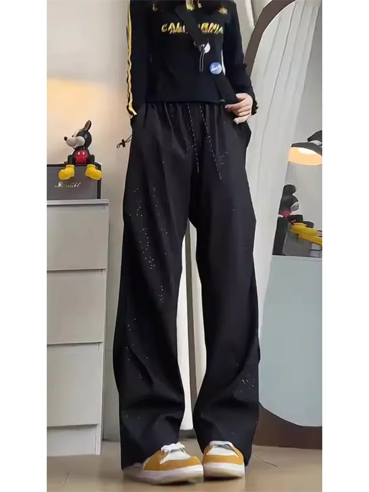 

Мужские повседневные брюки Bla Casual: весенне-осенние, свободные, прямые, широкие, длинные брюки XJSX2025022508