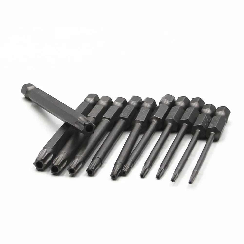 

11pcs 1/4 Inch 75Mm Bit Set For Electric Screwdriver Drill Tool T9 T30 T40 Hand Tool