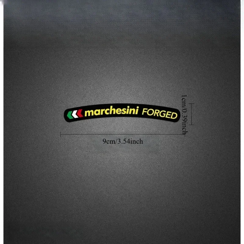 4Pcs/Set Marchesini Style Forged Wheel Vinyl Sticker Multicolor Waterproof Decal for Motorcycle Car Wheel Rim Decor