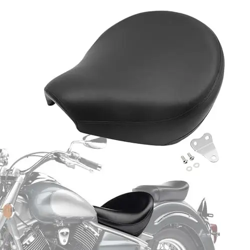 Motorcycle Seats Fit for Yamaha V Star 1100 V-Star 1100 XVS 1100 Classic 1999-2011 Driver Seat Passenger Seat Pillion Pad Leathe