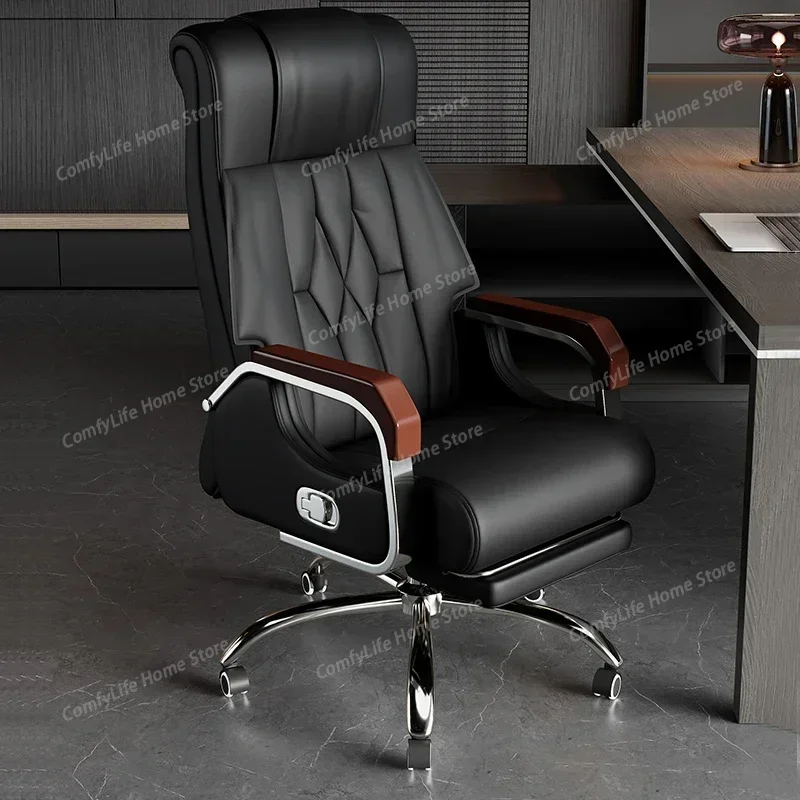

Recliner Elastic Office Chair Luxury Hight End Ergonomic Breathability Office Chair Computer Leather Muebles Office Furniture