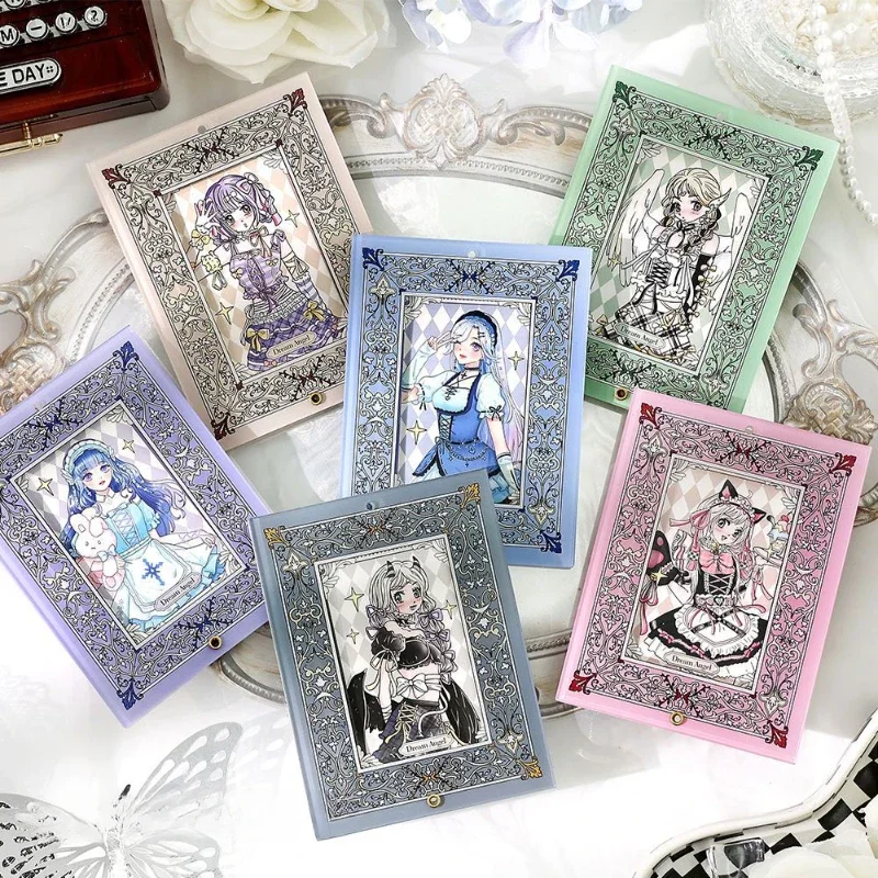 Rococo Series Acrylic Picture Frame 3 Inch Kpop Idol Photocard Sleeves Cartoon Anime Photo Frame with Chain Card Storage Pendant