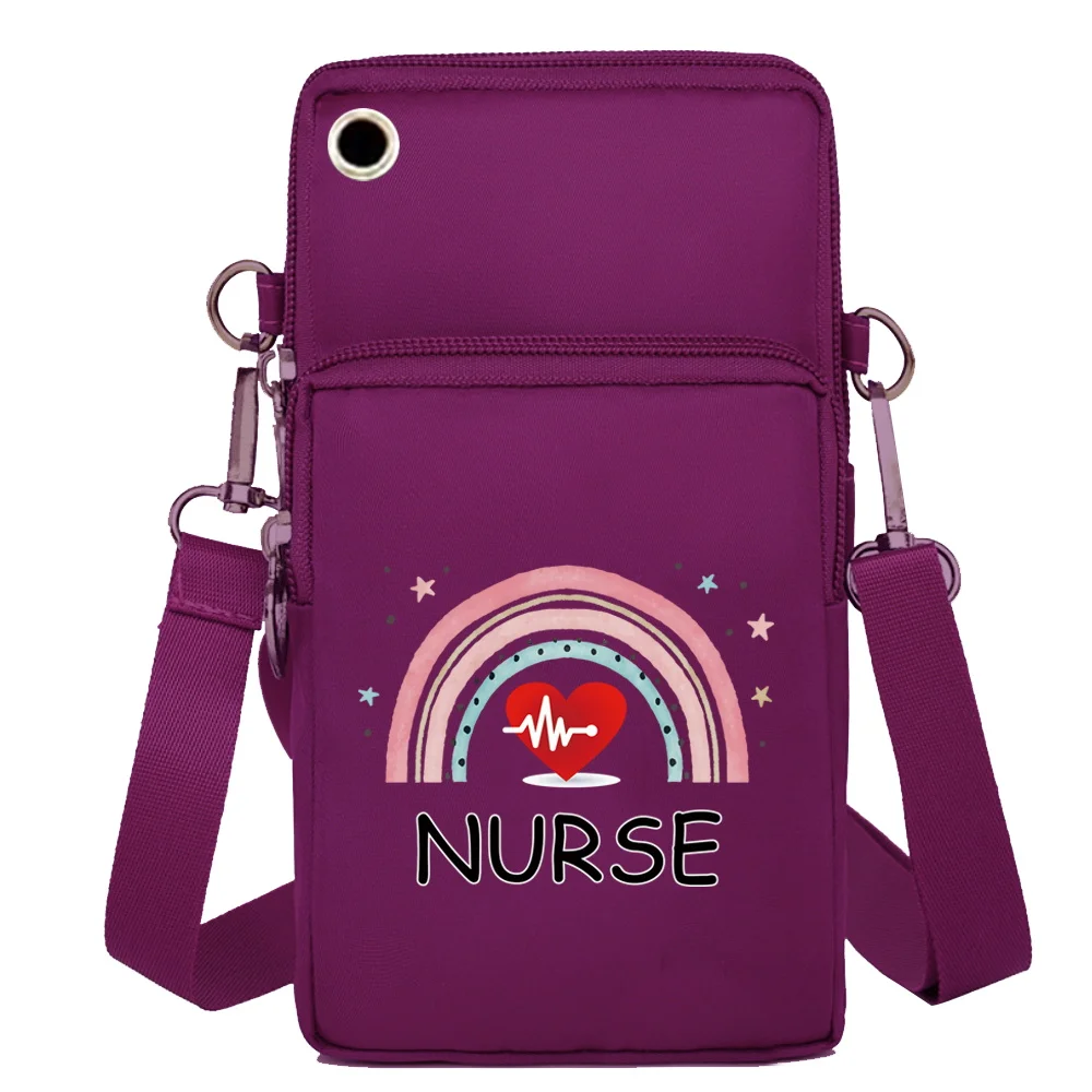 Waterproof Mobile Phone Bag for Iphone/Huawei/Xiaomi/Samsung Universal Nurse Series Cell Phone Case Women Wrist Pack Coin Purse